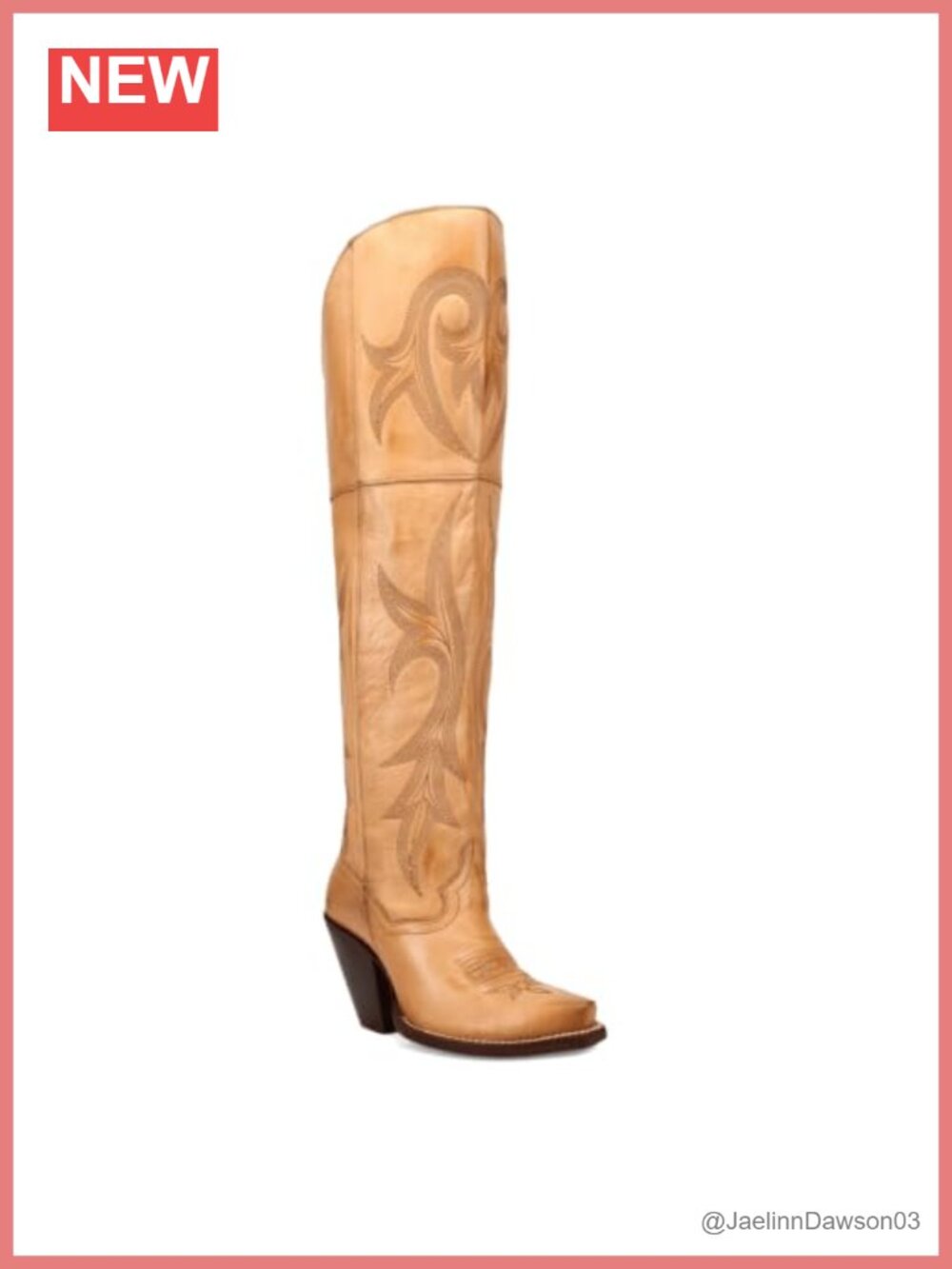 Leather Snip Toe Zippered Over the Knee Boots Mid Heel Equestrian Style